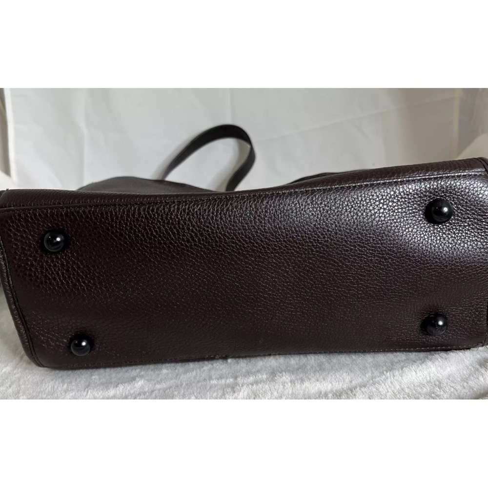 Rebecca Minkoff Brown Leather Briefcase with Textured Finish